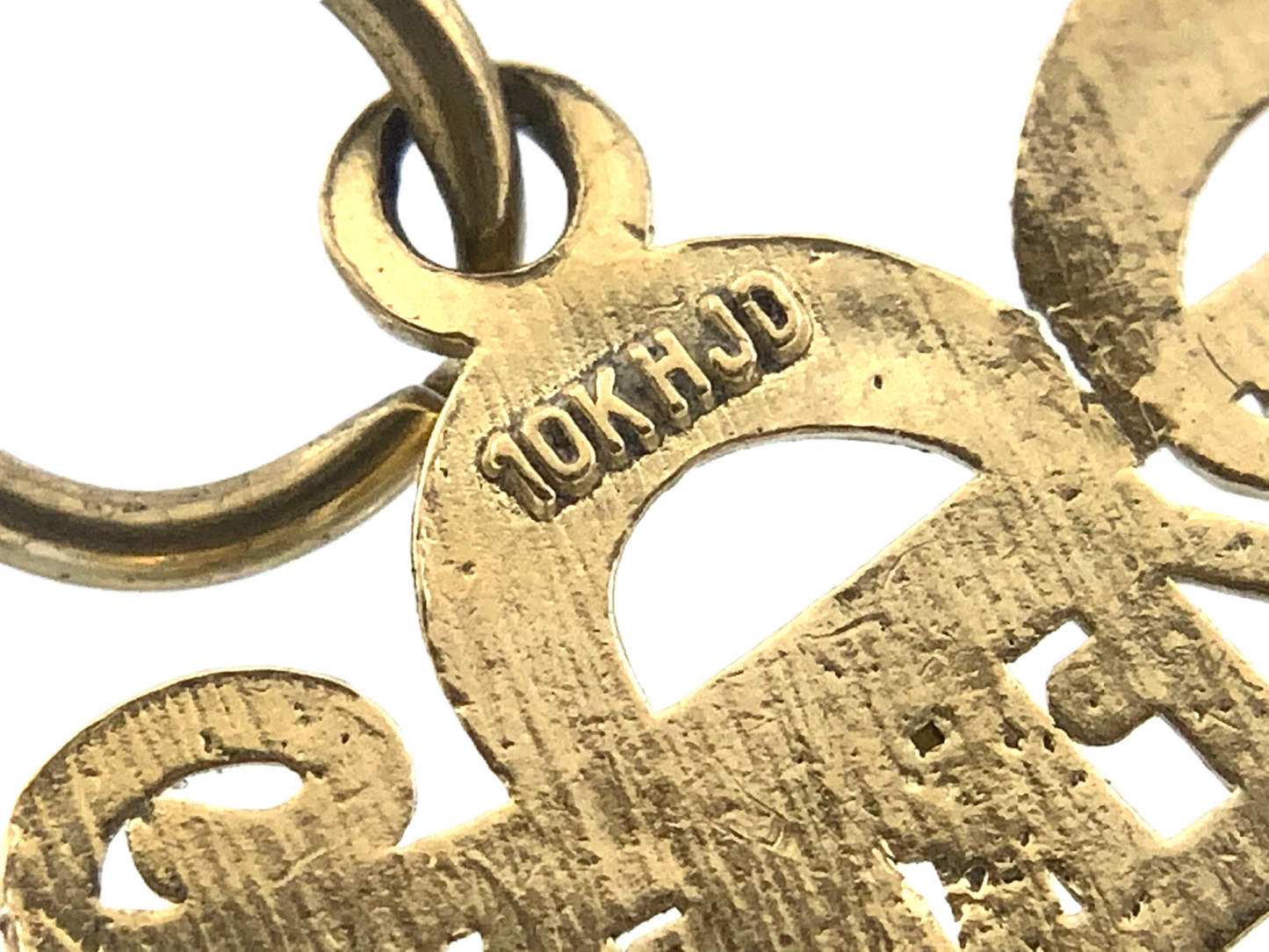 Best Friend Heart Pendant 10K Gold Lovely Charm AU012