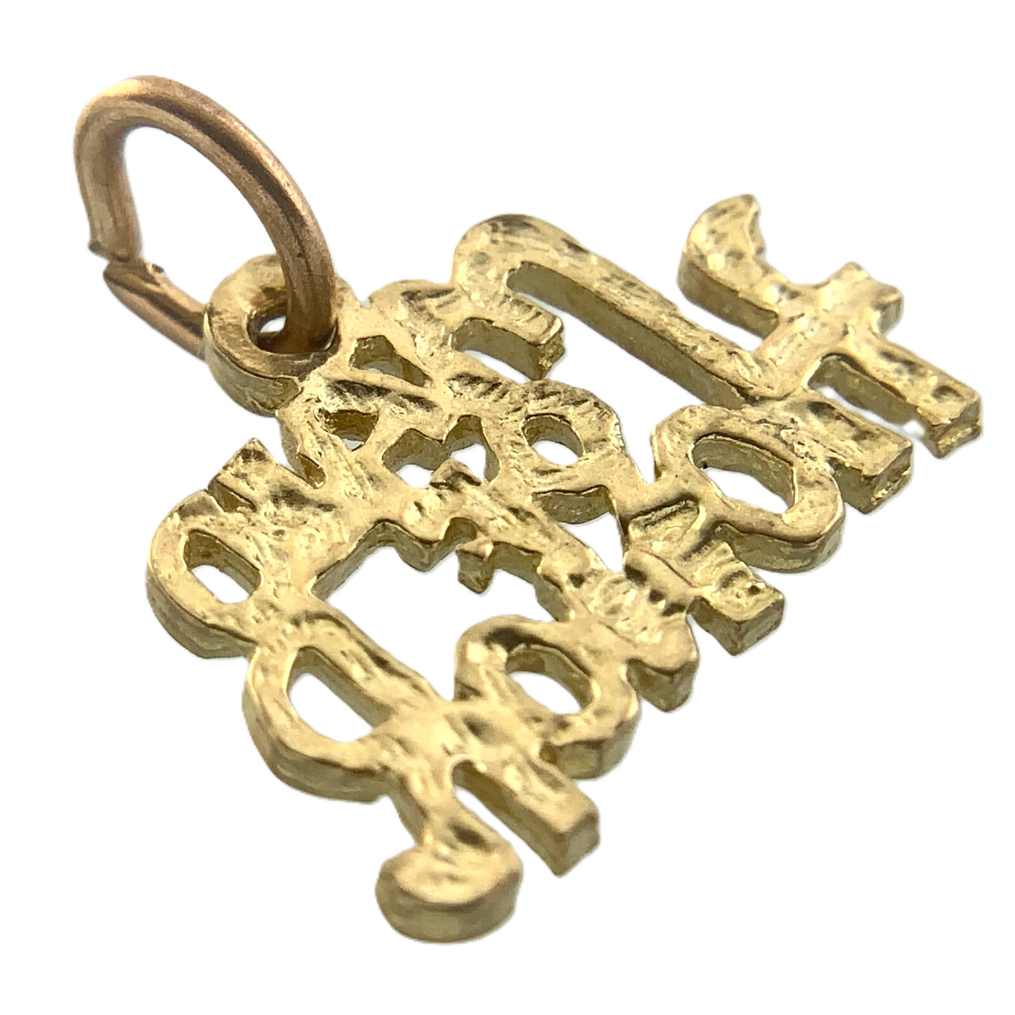 Maid of Honor Pendant 10K Yellow Gold Charm Wedding Gift AU028