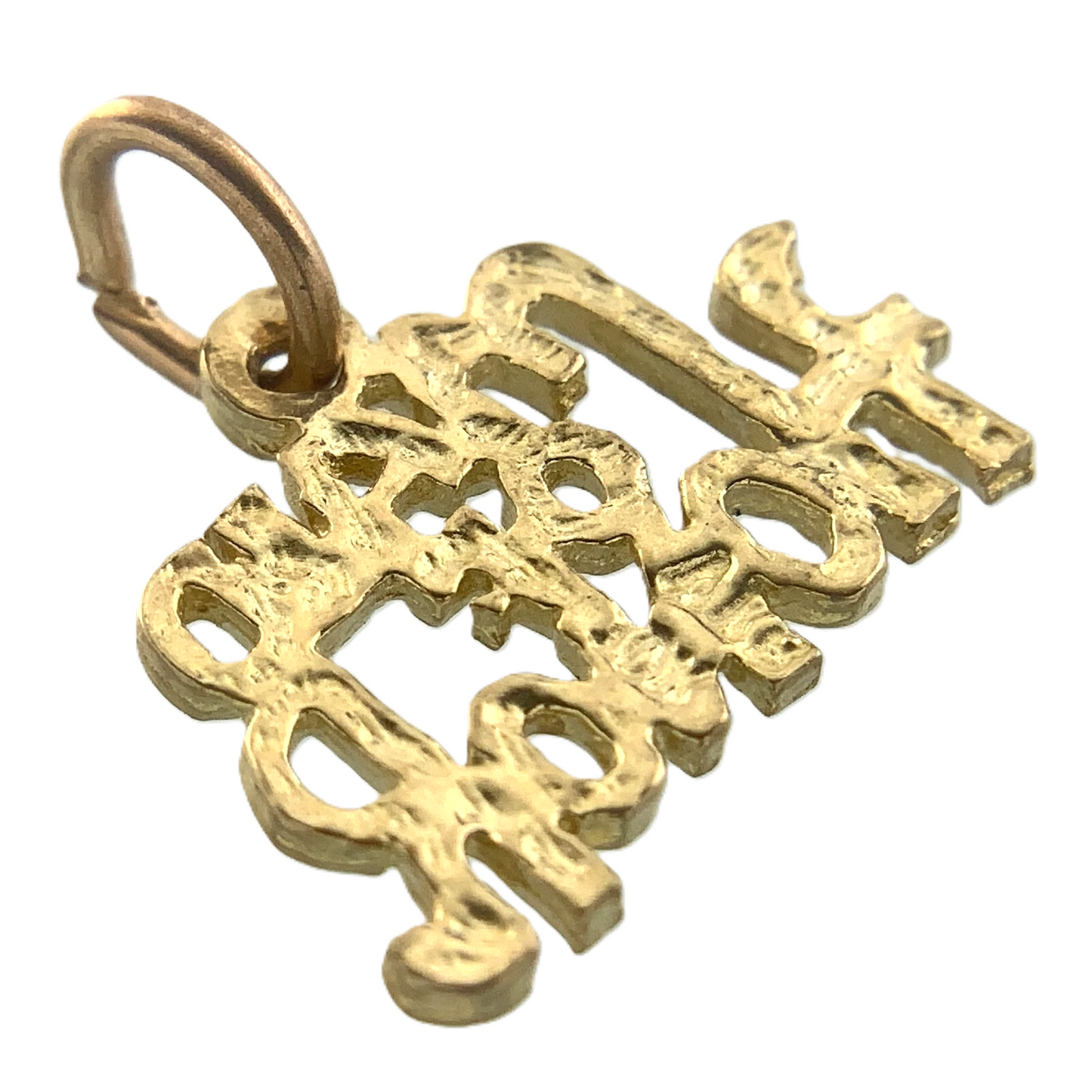 Maid of Honor Pendant 10K Yellow Gold Charm Wedding Gift AU028