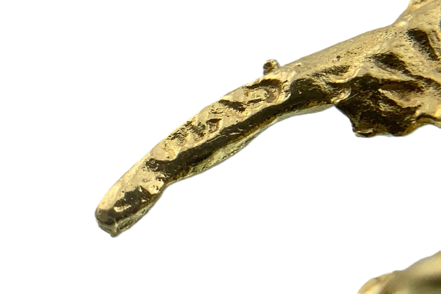 10K Yellow Gold Lovely Ballerina Pendant Charm Dancer AU032