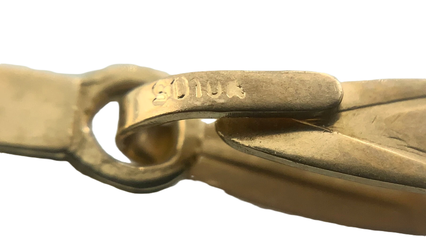 10K Yellow Gold Cross Pendant Simple Religious Charm AU067