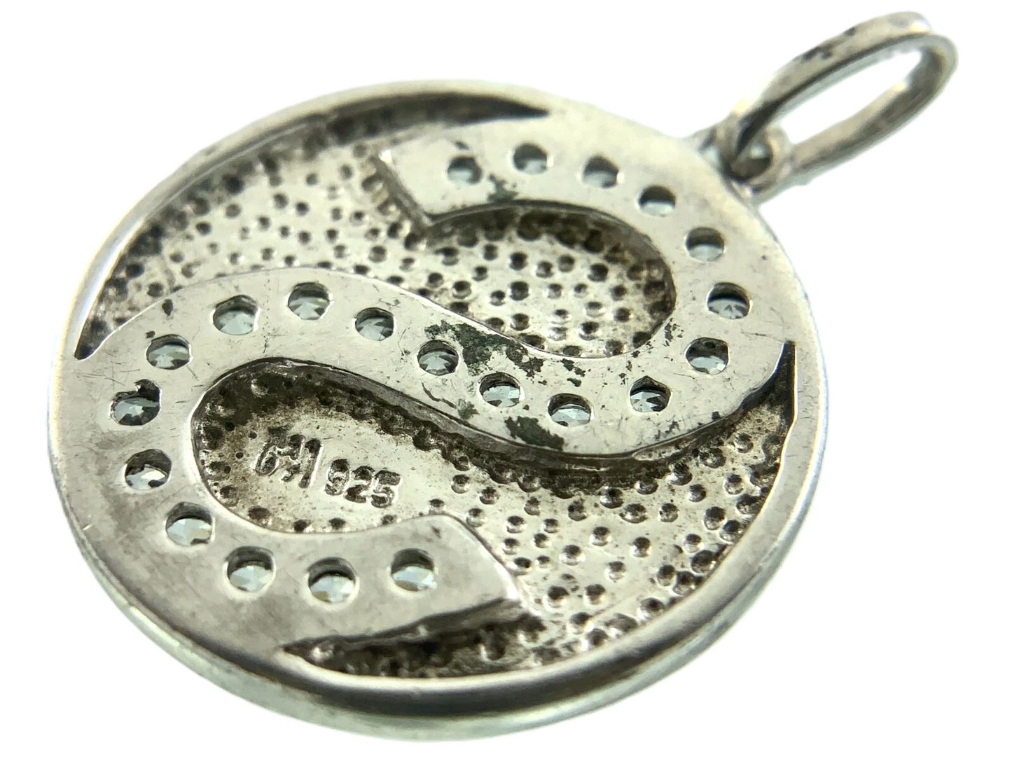 Letter S Name Pendant 925 Sterling Silver Charm AU128