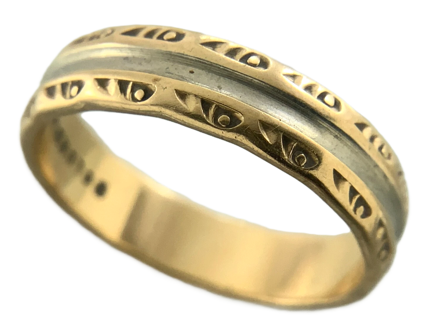 10K Yellow Gold Ring Columbia 10K Gold Band Size 8.5 AU152