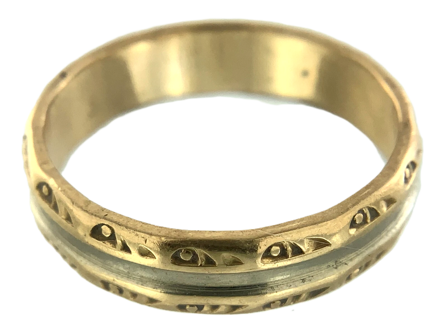 10K Yellow Gold Ring Columbia 10K Gold Band Size 8.5 AU152