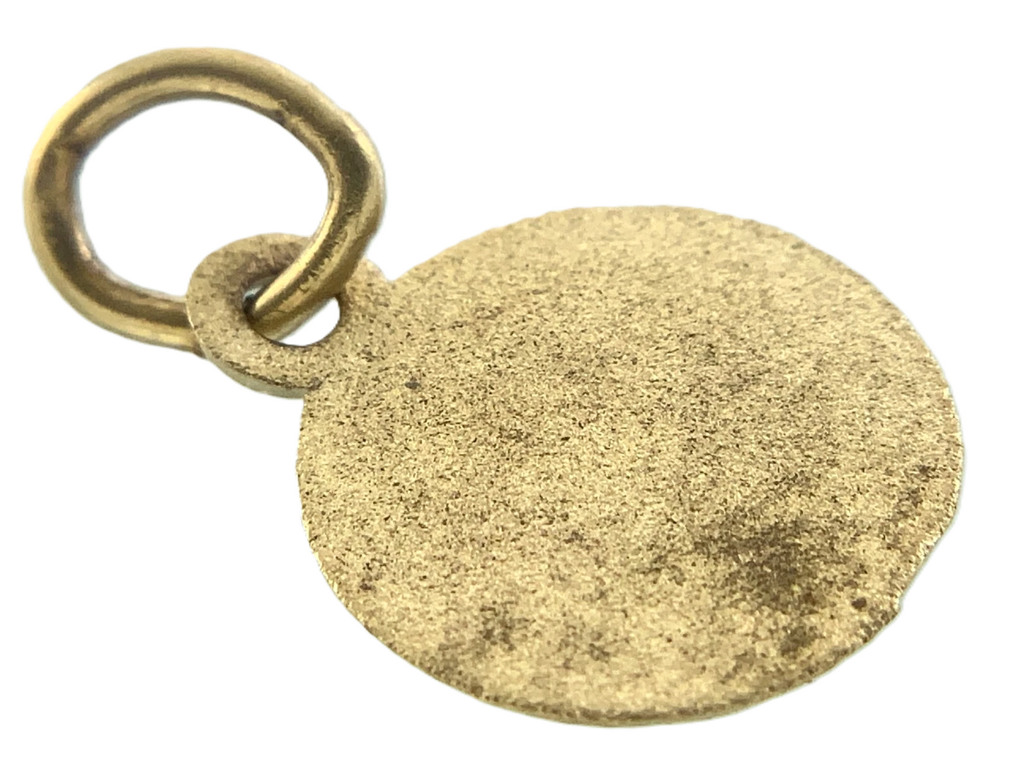 10K Yellow Gold Pendant Communion Medallion Religious AU160