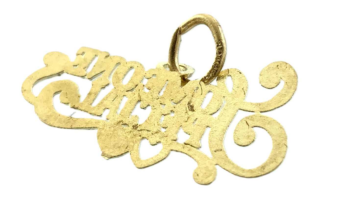 10K Yellow Gold Someone Special Pendant Gift For Loved One AU162