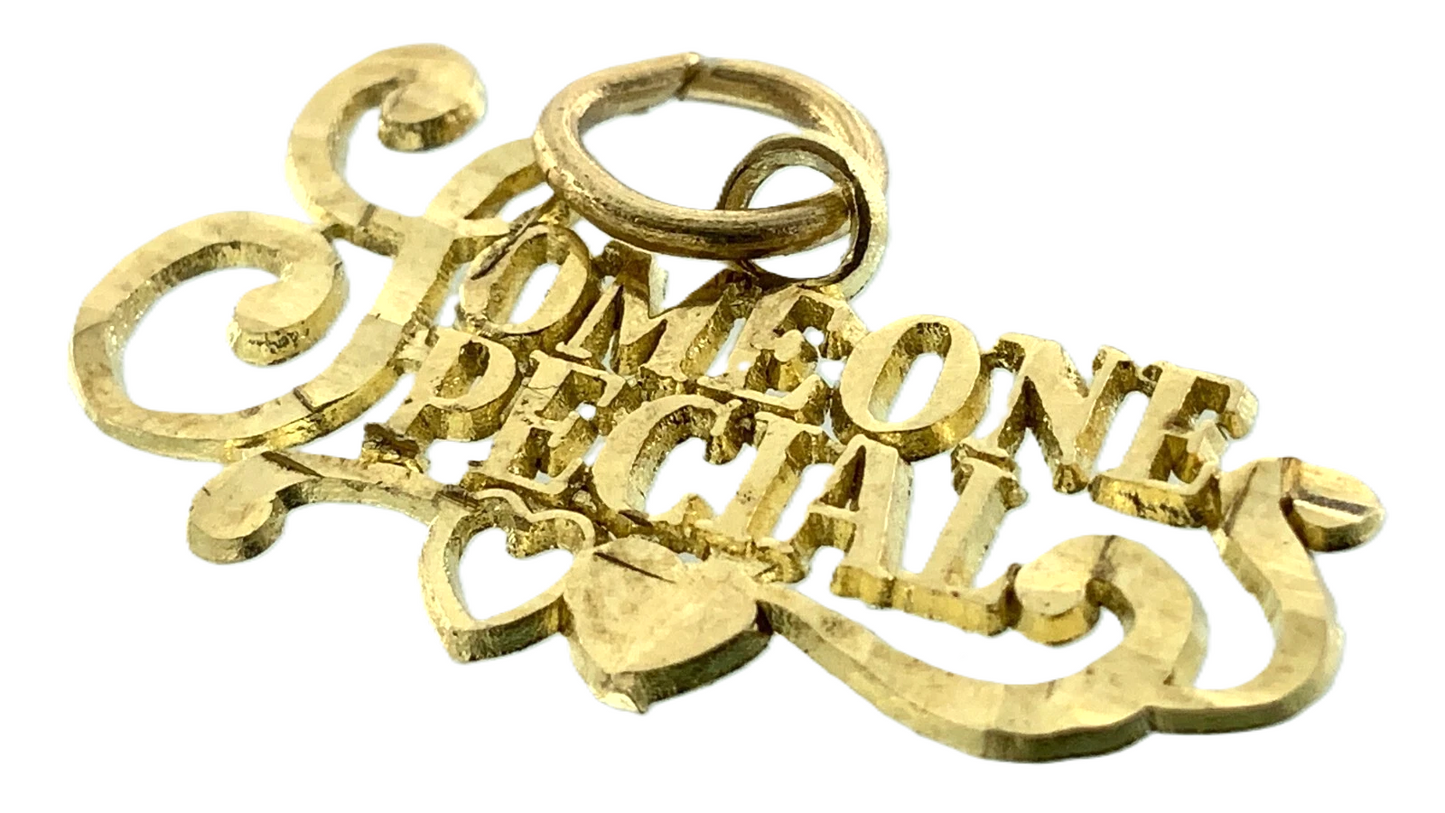 10K Yellow Gold Someone Special Pendant Gift For Loved One AU162