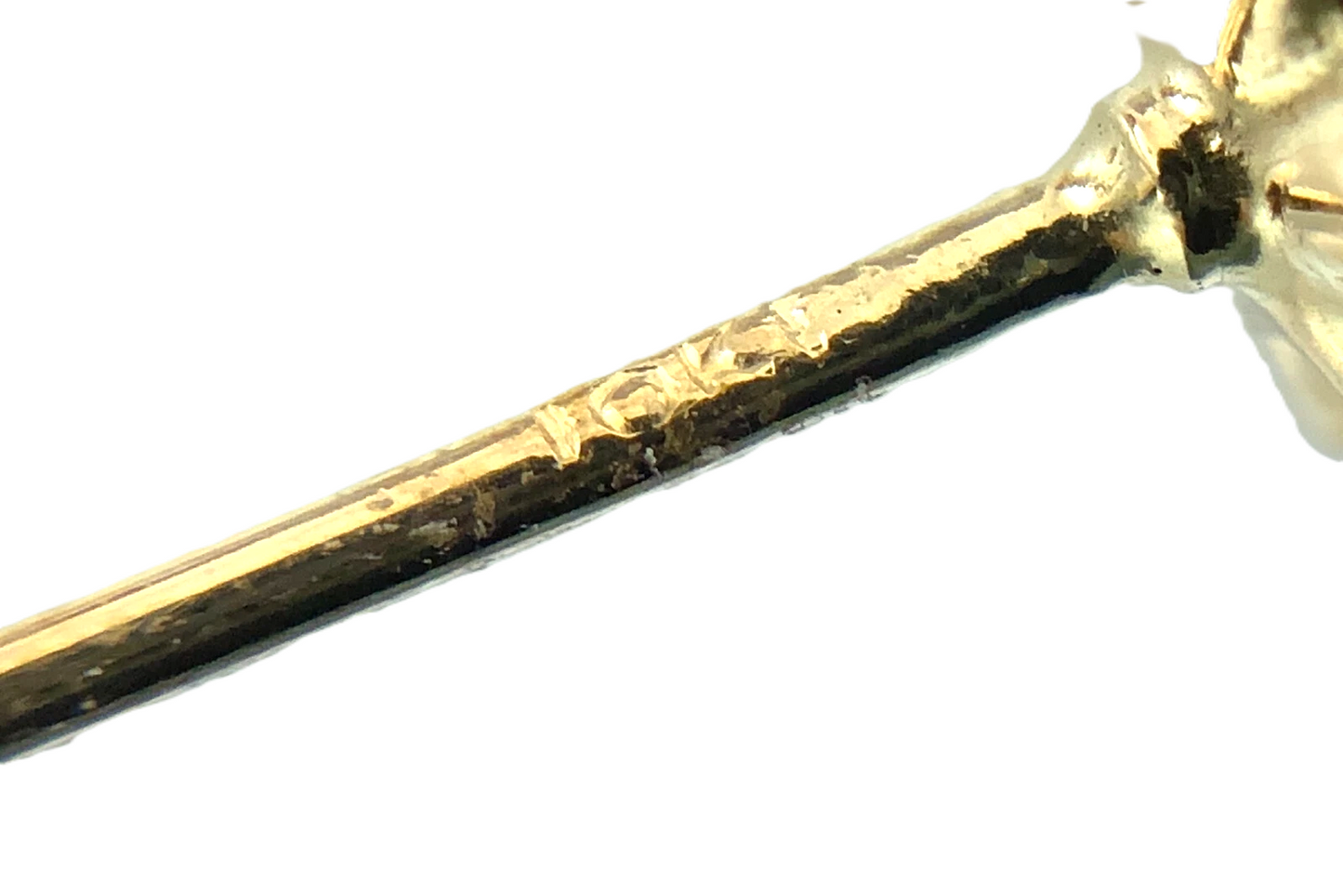 10K Yellow Gold Red Gemstone Rose Stud Earrings AU170