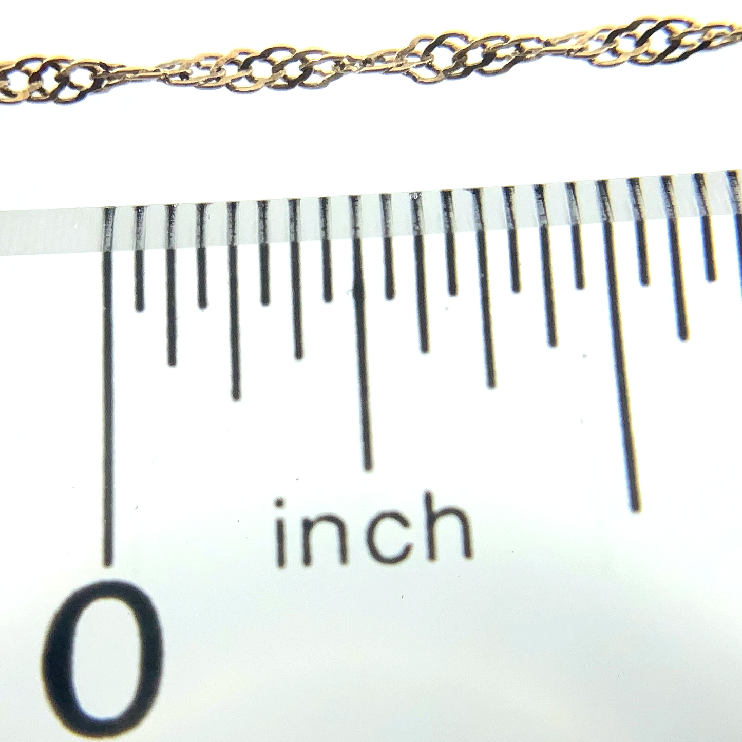 10K Yellow Gold Chain Intricate Textured Rope Chain 18.75 in x 1 mm AU183