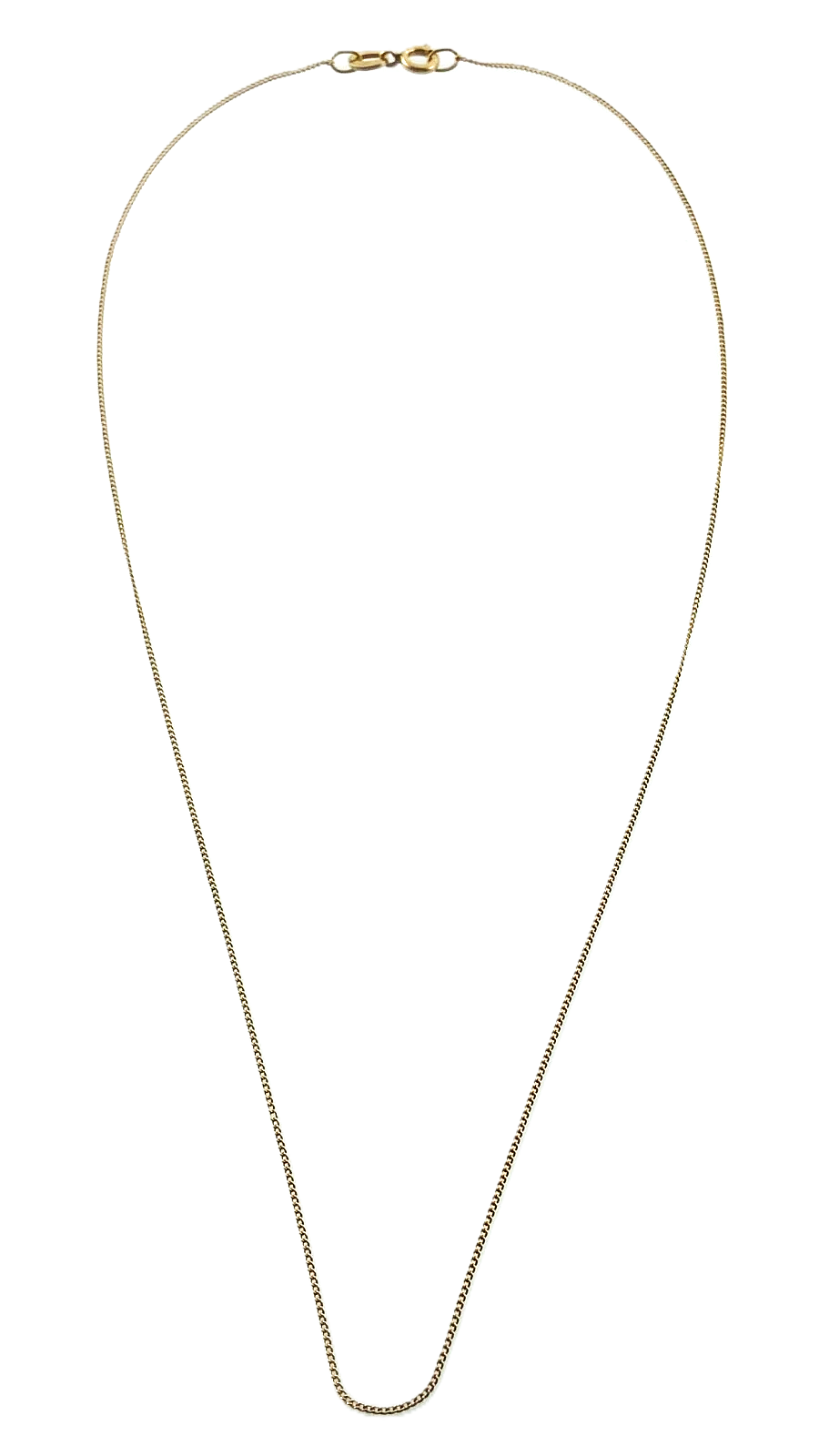 10K Yellow Gold Curb Chain 16 in x 1 mm AU184