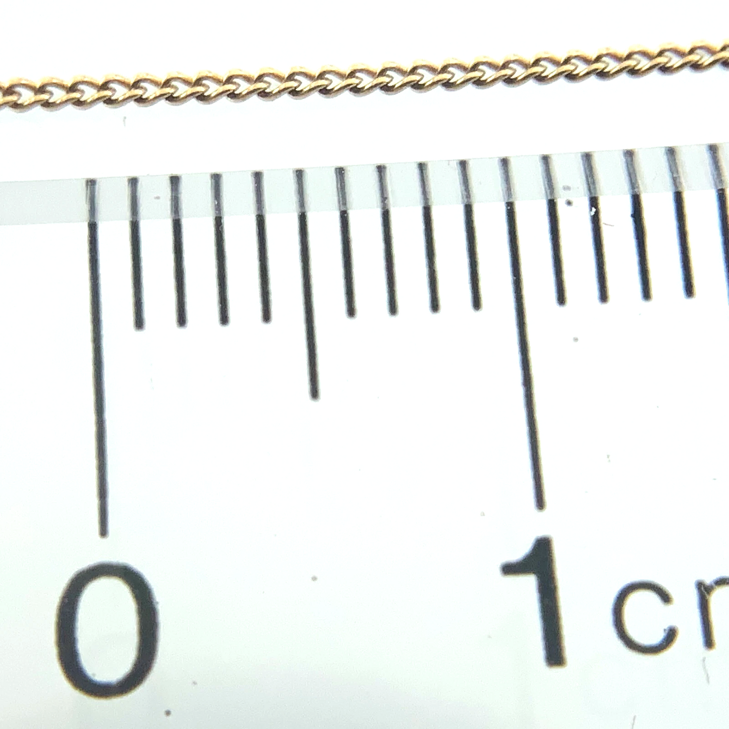 10K Yellow Gold Curb Chain 16 in x 1 mm AU184