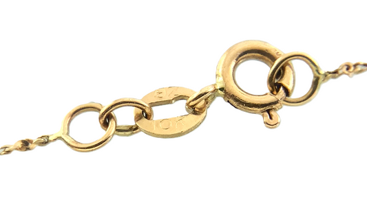 10K Yellow Gold S Rope Chain 16 in x 1 mm AU186