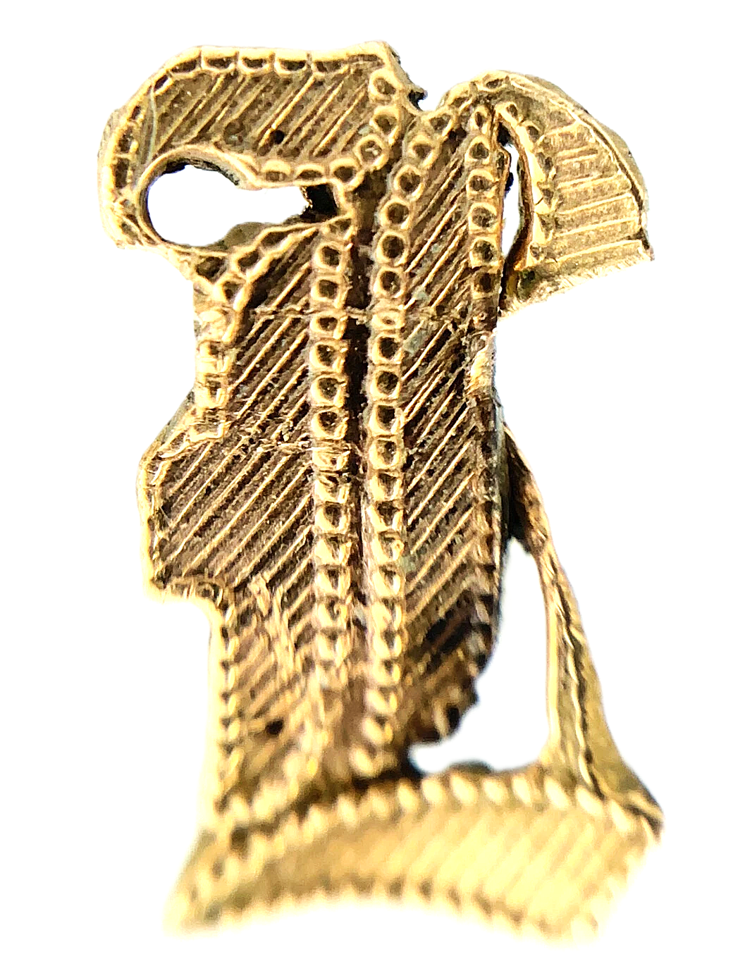 10K Yellow Gold Old English Letter L Broken Pin AU213