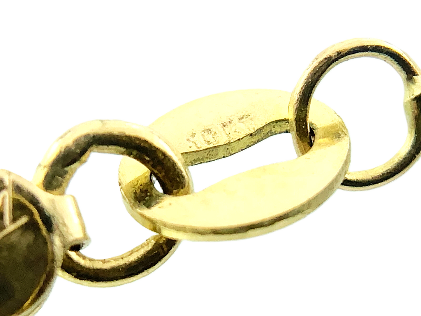 10K Yellow Gold Curb Link Chain Necklace Tecnigold Italy 16 in x 1 mm AU234