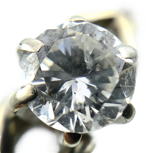 10K White Gold Diamond Engagement Ring Size: 7.25 AU243