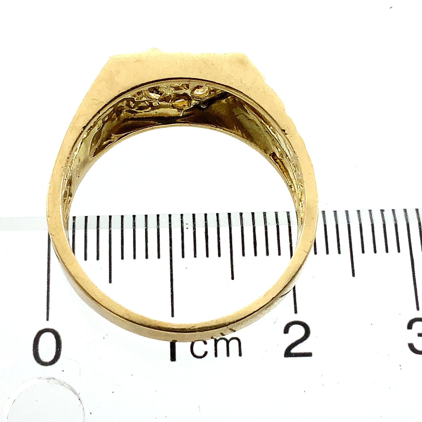 10K Yellow Gold Mens Nugget Ring Size: 8.75 AU245