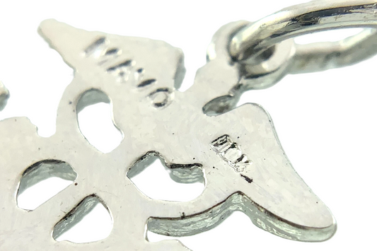 10K Gold Platinum Plated RN Registered Nurse Pendant Caduceus Charm AU272