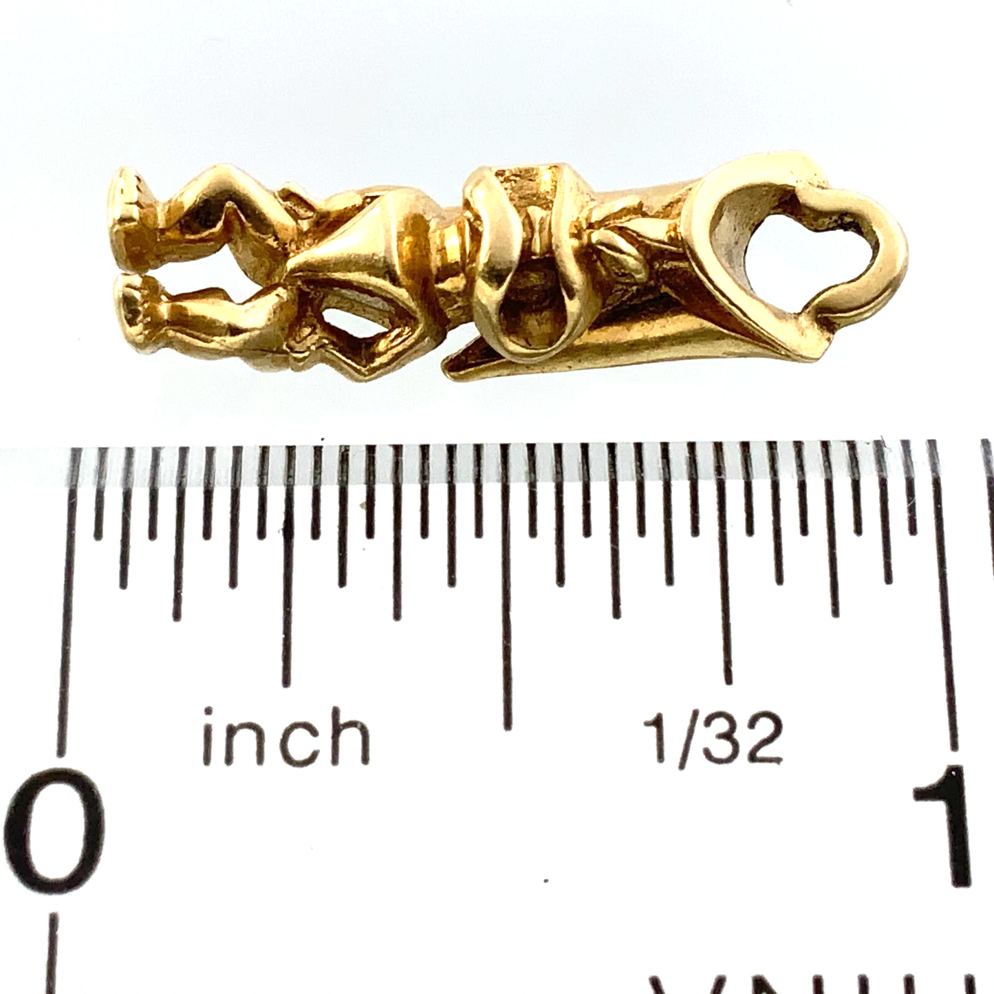 14K Yellow Gold Hawaiian Tiki God Pendant 3.5 grams AU307