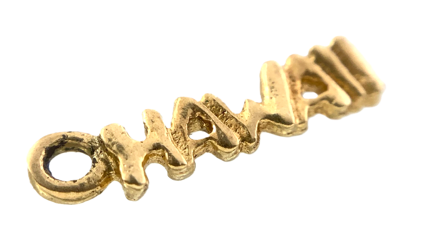 14K Yellow Gold Hawaii Pendant 0.2 grams AU308