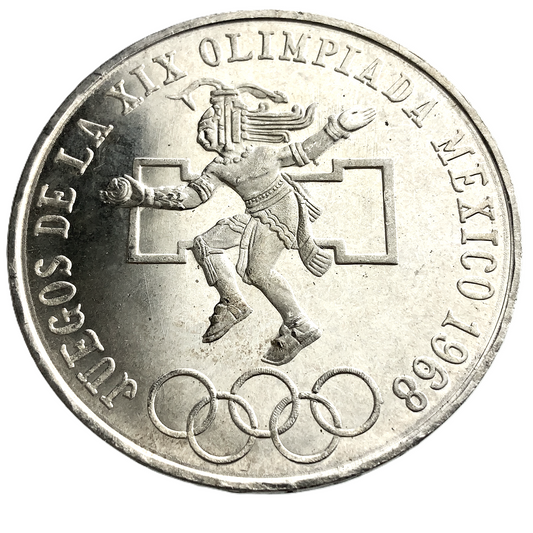.52 ozt 1968 Mexico 25 Pesos Silver Coin
