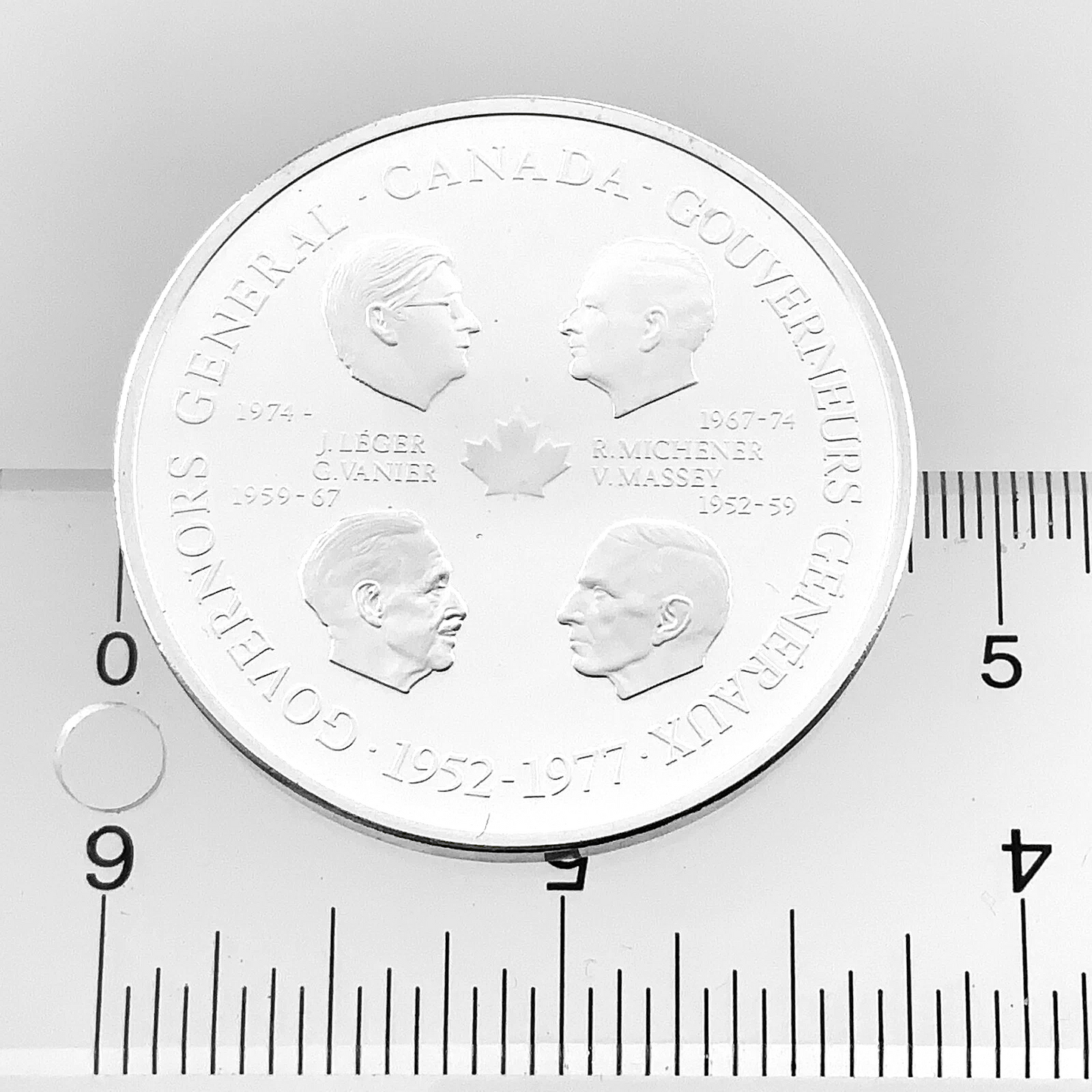 1.445 ozt Governors General Canada Silver