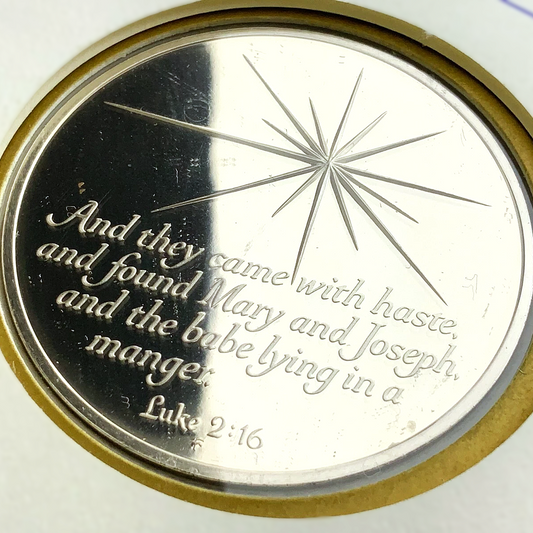 .737 ozt Christmas in Bethlehem Silver Medal