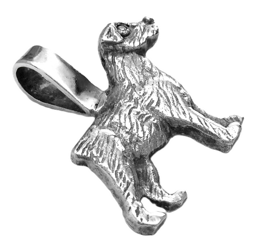 Jack Russell Engraved Sterling Silver Womens Ladies Necklace Pendant 5.3g 1 in G879