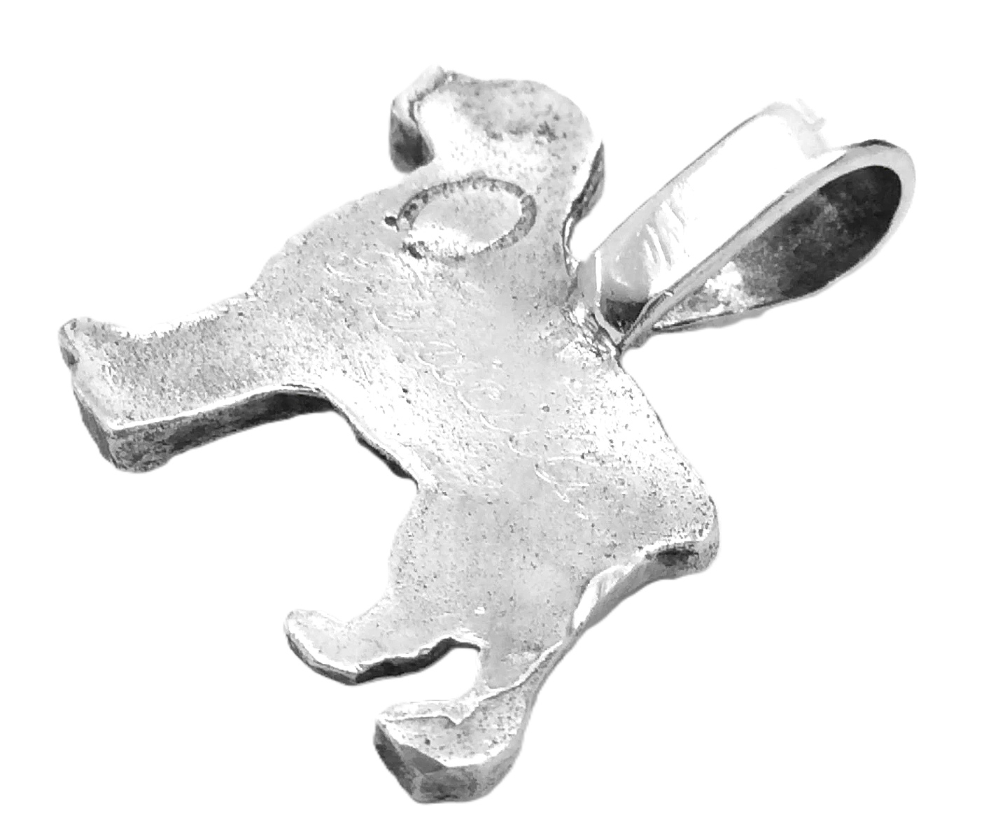 Jack Russell Engraved Sterling Silver Womens Ladies Necklace Pendant 5.3g 1 in G879