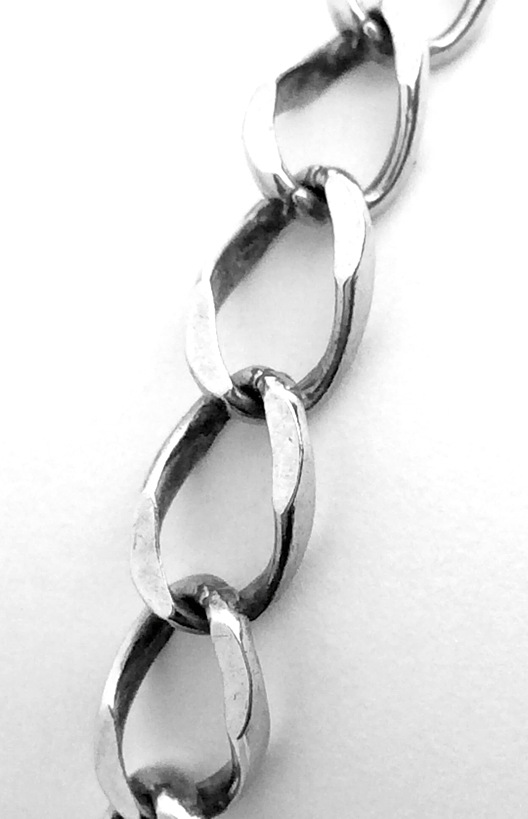 Women Vintage Ladies Sterling Silver Curb Link Bracelet 7.5in 7.2g H240