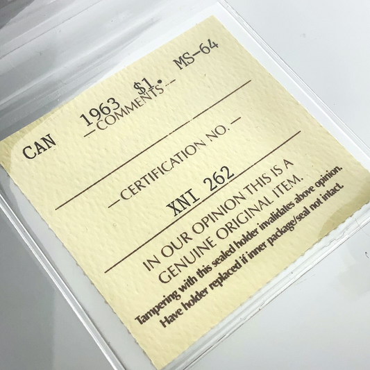 .600 ozt 1963 Voyageur MS-64 Silver $1