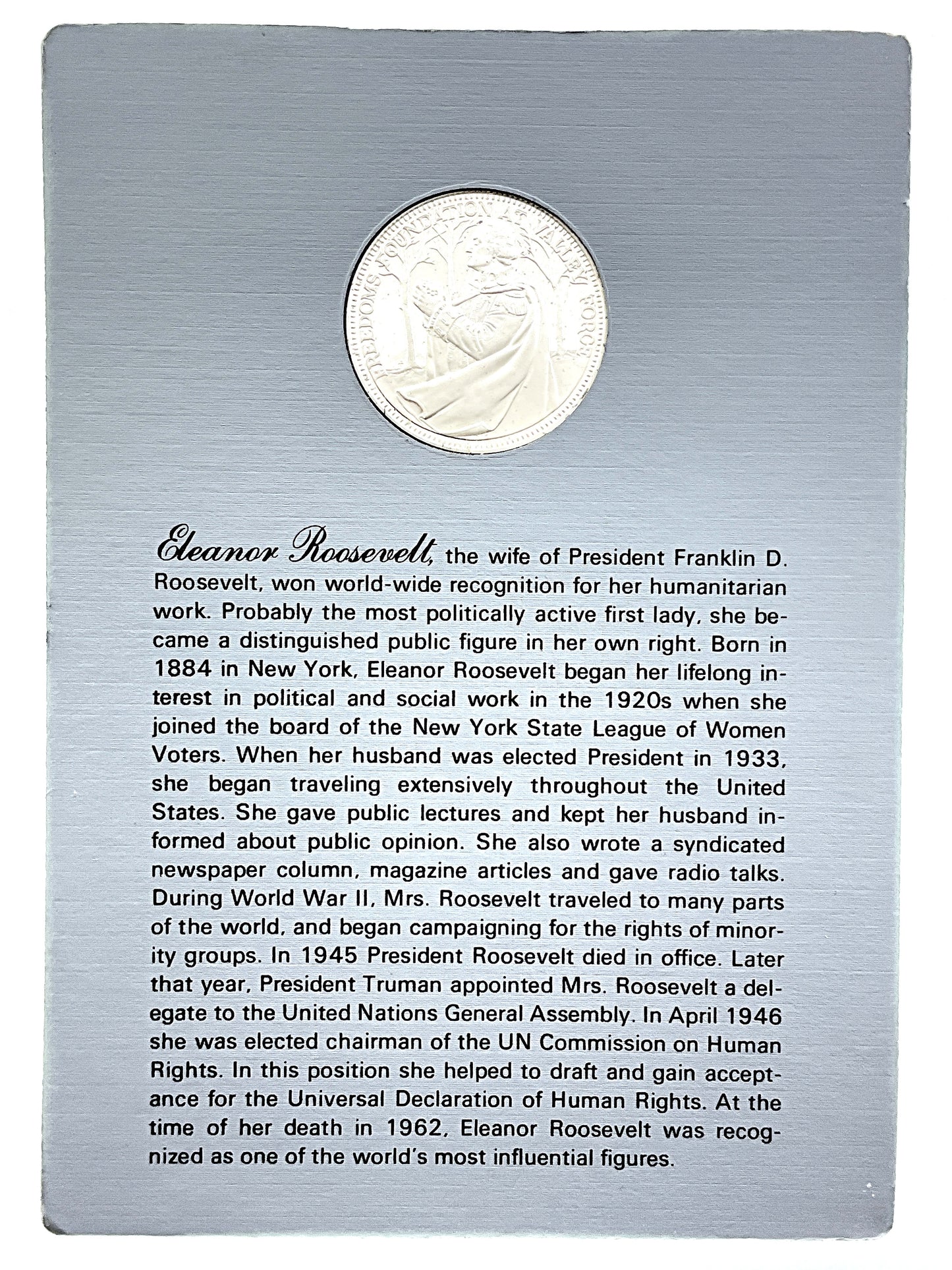 .985 ozt Harry S Truman Silver Round