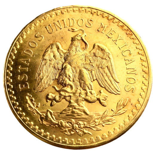 1.20 ozt 1947 Mexican Centenario 50 Pesos Gold Coin