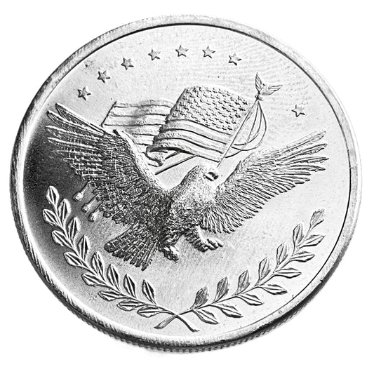 1 ozt Balance Scale Eagle 999 Silver Round