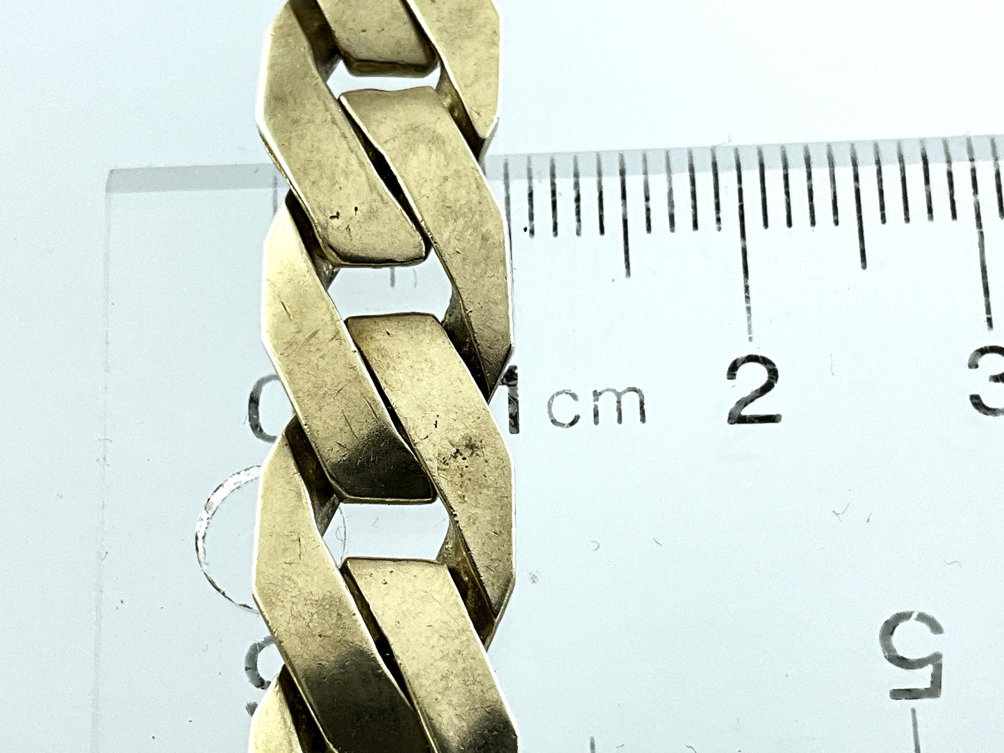 10K Yellow Gold Link Chain 8.25in x 10.8mm Bracelet