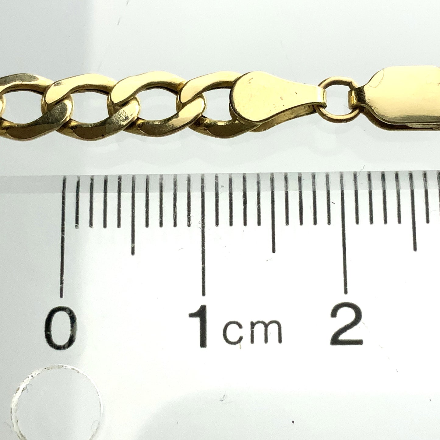 10K Yellow Gold  Cuban Link Chain Necklace 22.25 in x 5 mm AU313