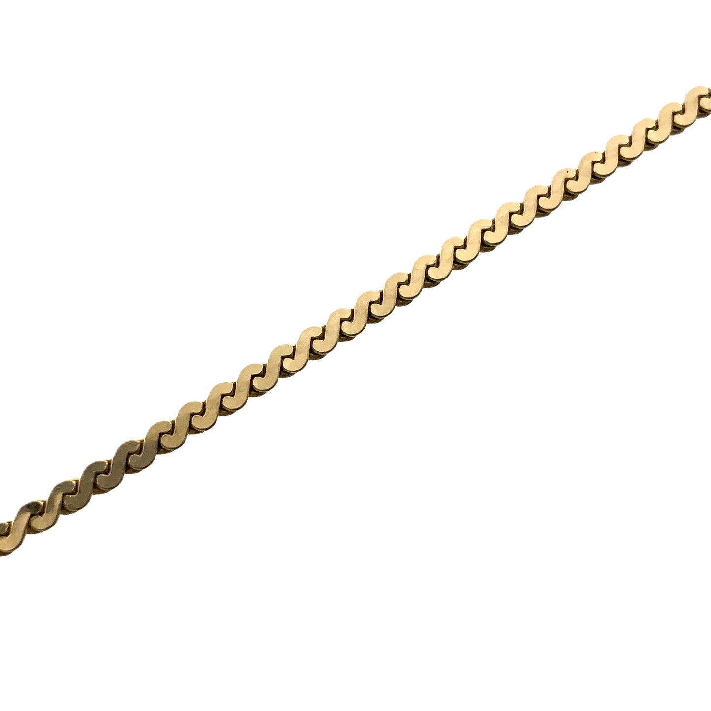 10K Yellow Gold  Link Chain Necklace 16 in x 1 mm AU315