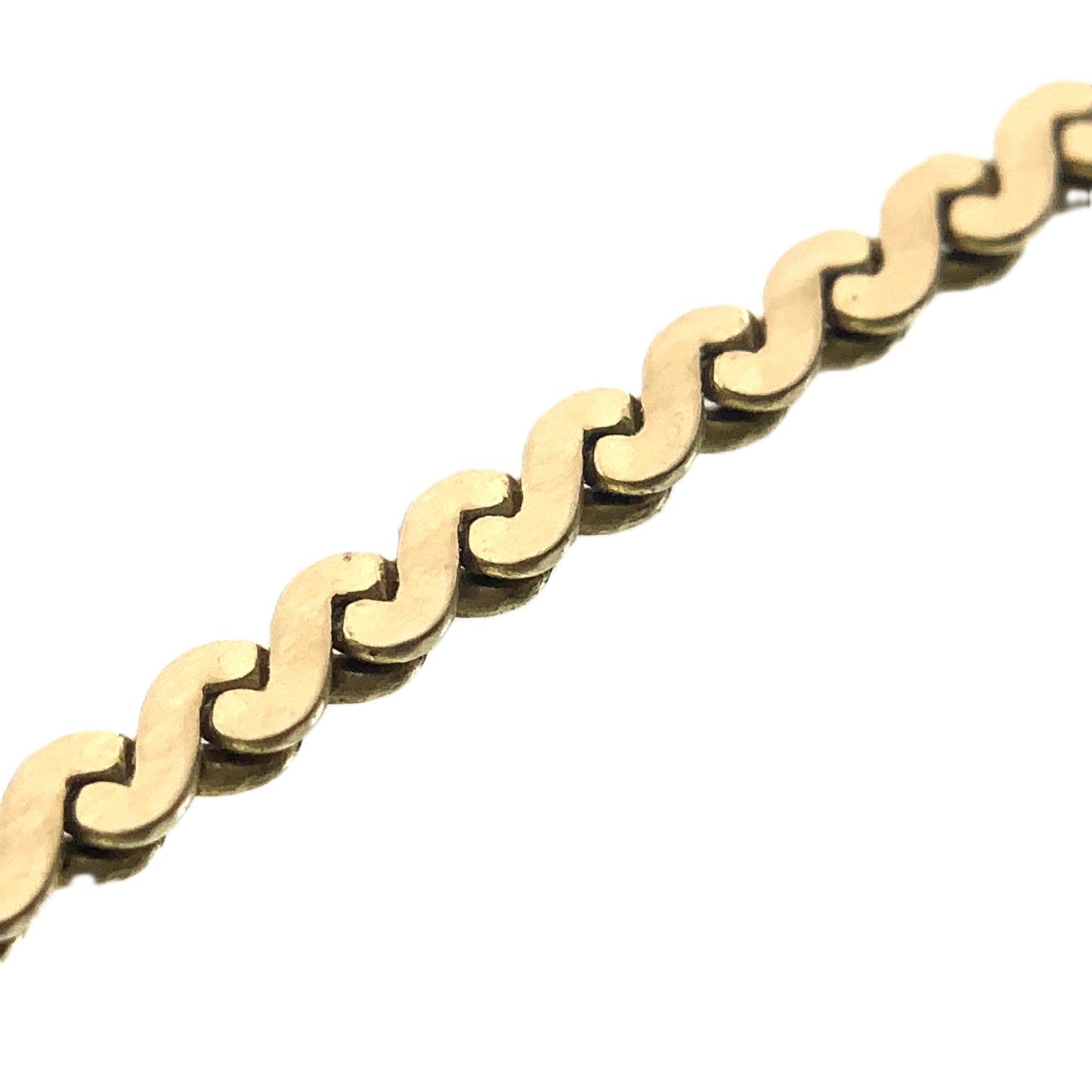 10K Yellow Gold  Link Chain Necklace 16 in x 1 mm AU315