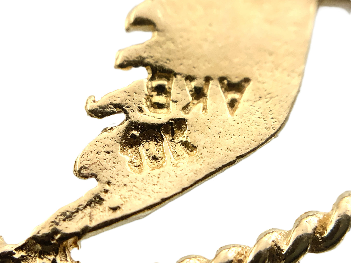 10K Yellow Gold Eagle Charm Pendant AU318