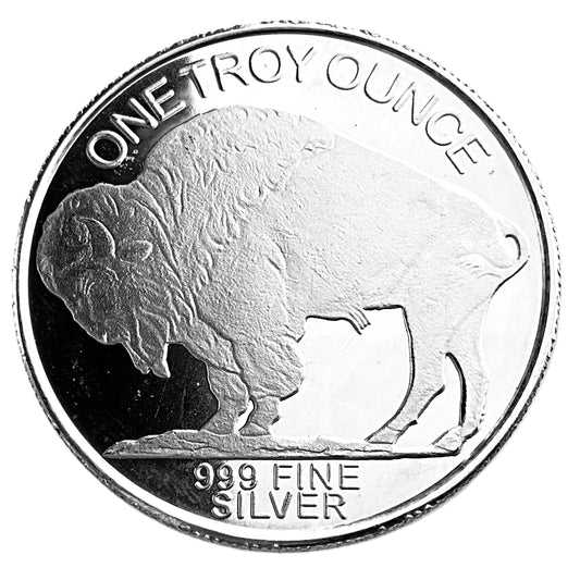 1 ozt HM Indian Buffalo 999 Silver Round