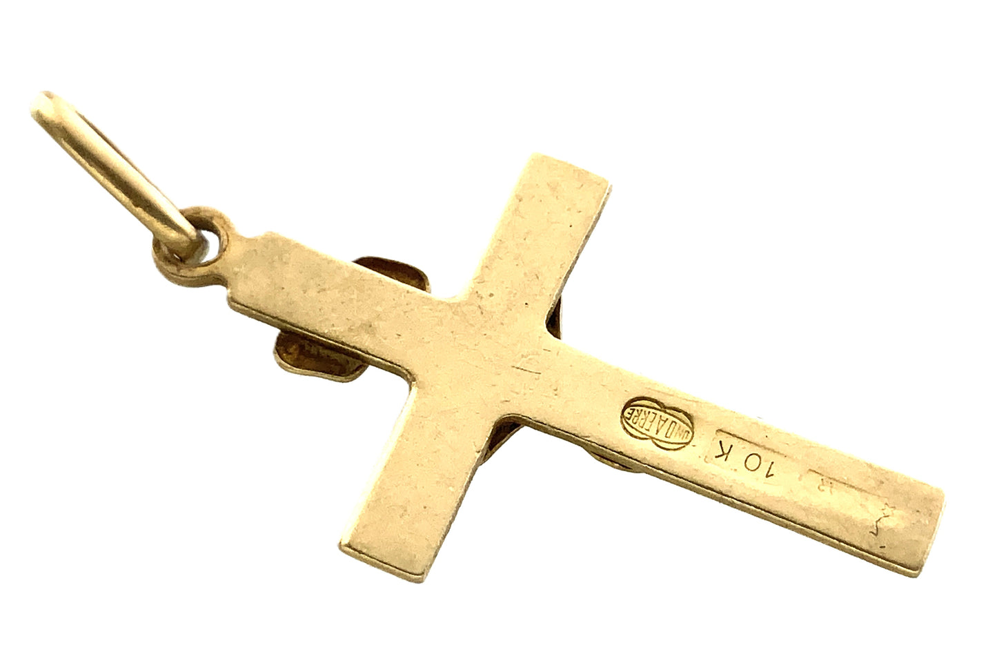 10K Yellow Gold  Religious Crucifix Jesus Christ Charm Pendant  AU319