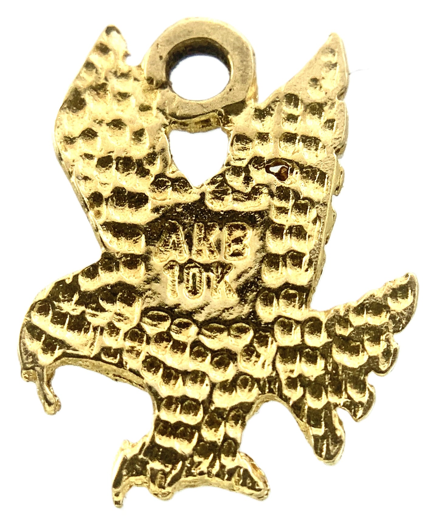10K Yellow Gold Flying Eagle Charm Pendant AU313