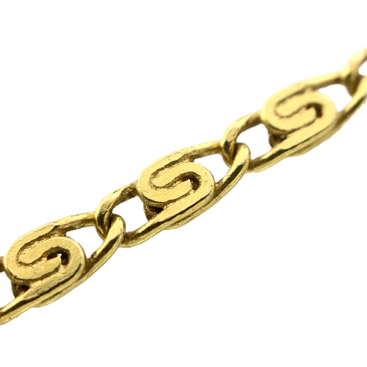 14K Yellow Gold  Snail Link 16 in x 1 mm Necklace Chain AU329