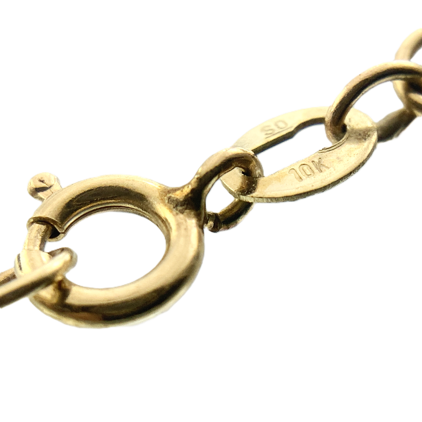 10K Yellow Gold Cable Link Chain Necklace  30 in x 1 mm AU3