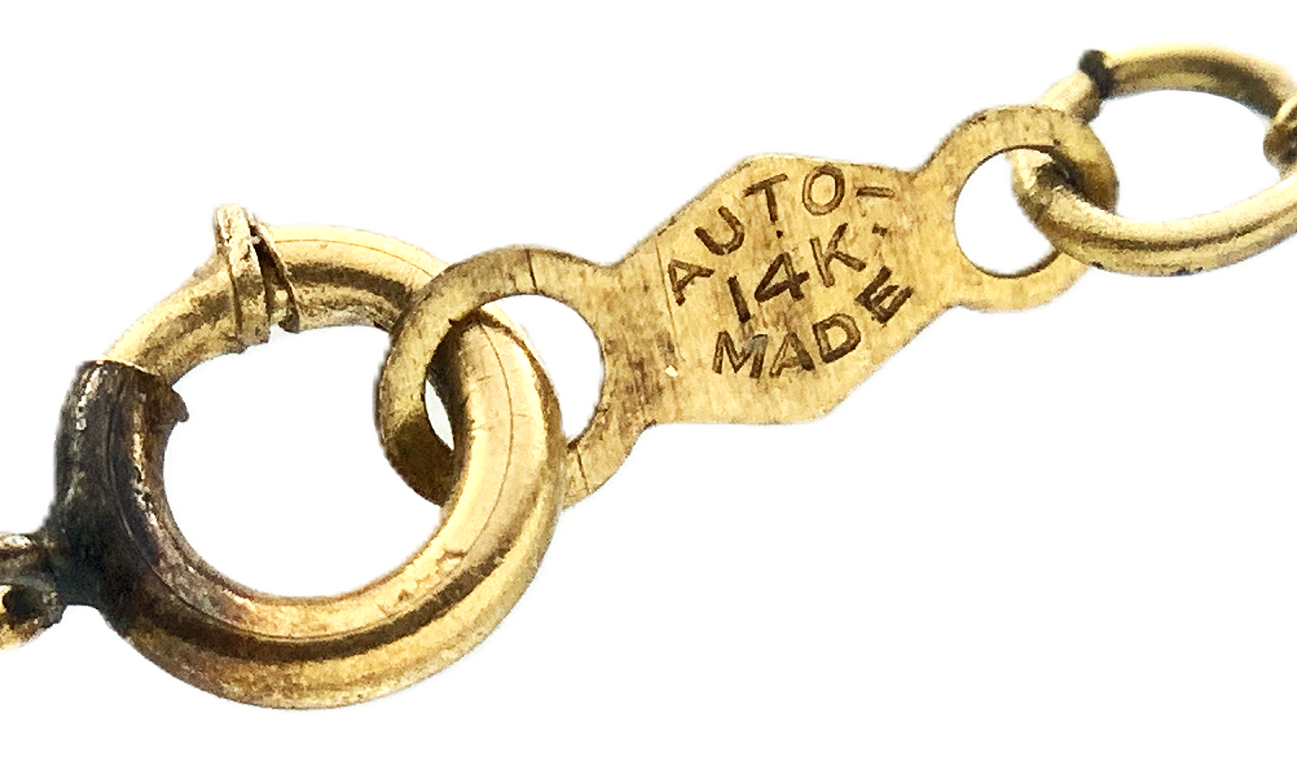 10K Yellow Gold Christian Jesus Crucifix Pendant Charm Chain AU332