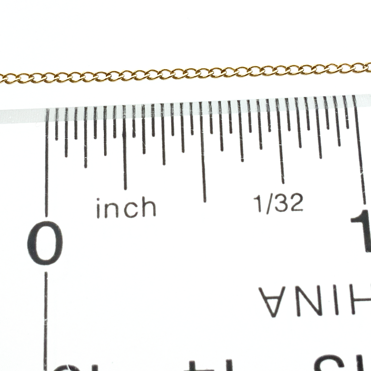 10K Yellow Gold Cable Link Chain Necklace  30 in x 1 mm AU3