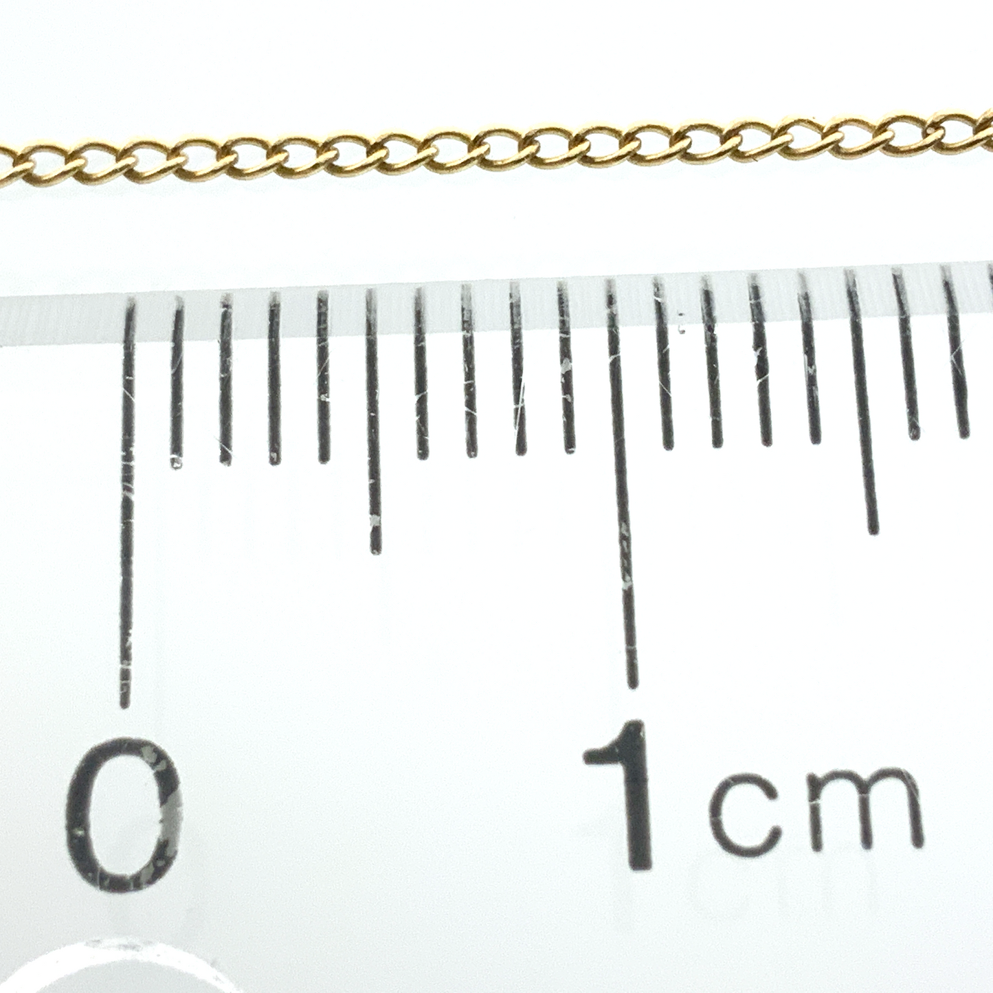 10K Yellow Gold Cable Link Chain Necklace  30 in x 1 mm AU3