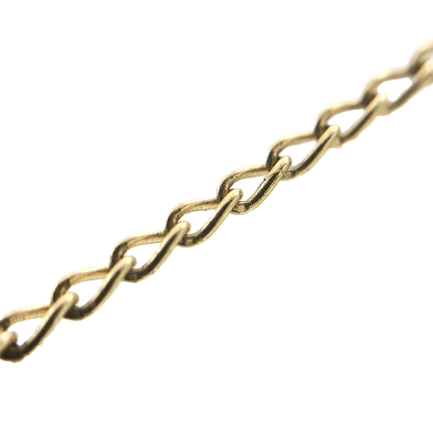 10K Yellow Gold Jack Link Chain Necklace 18 in x 1 mm AU333