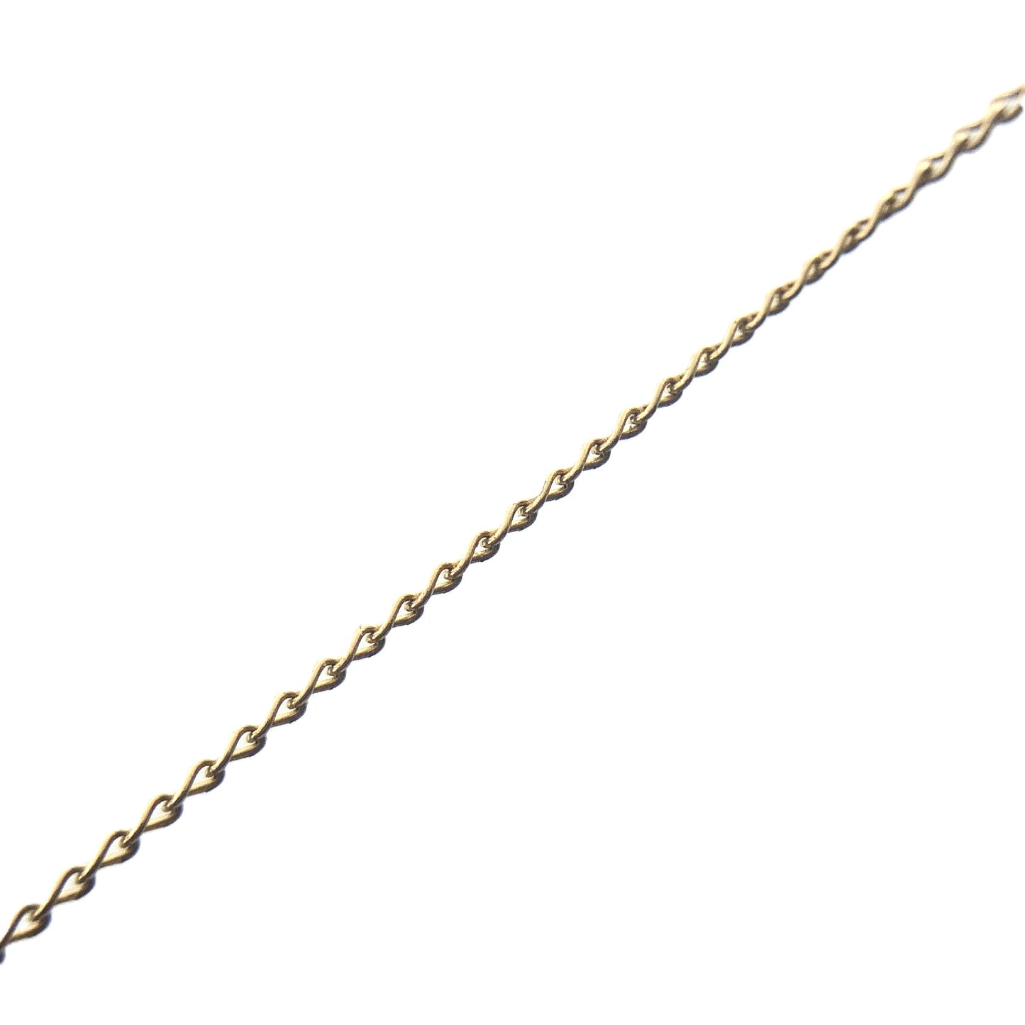10K Yellow Gold Jack Link Chain Necklace 18 in x 1 mm AU333