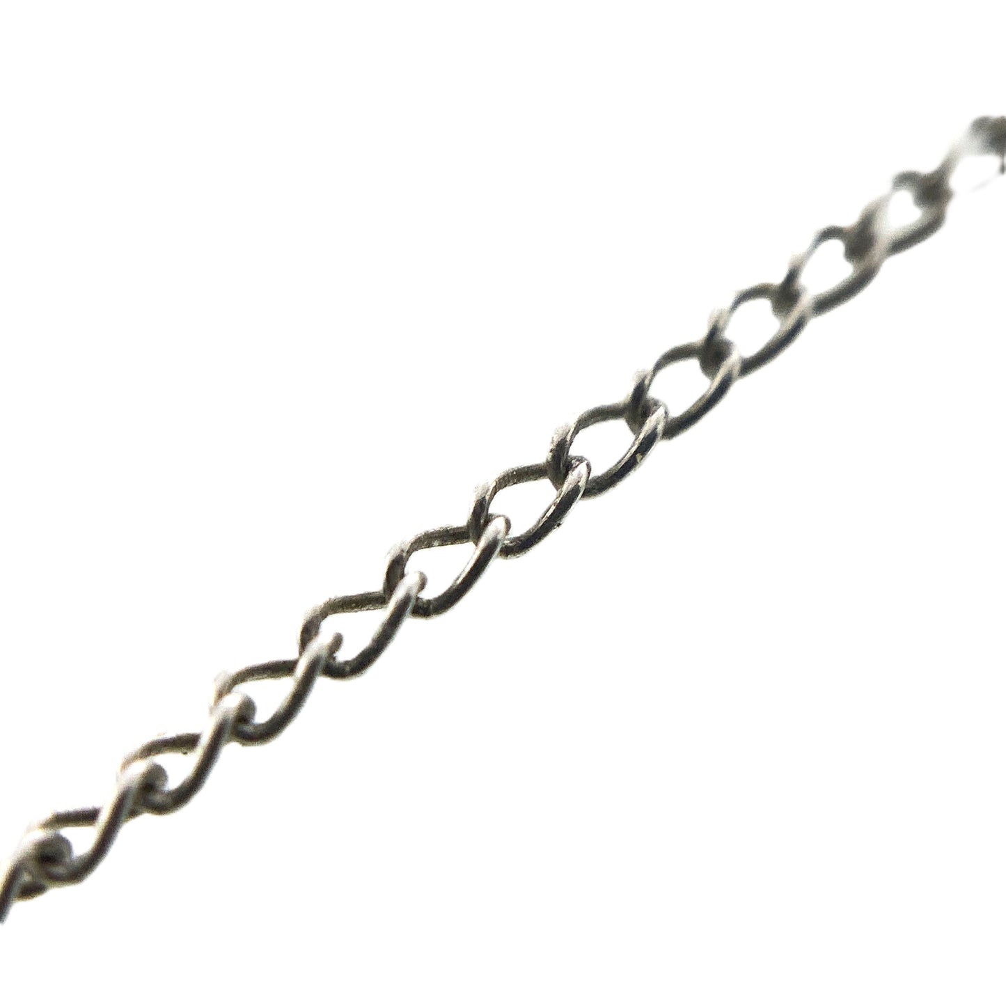 10K White Gold Pearl Star Shaped Pendant Necklace Chain AU334