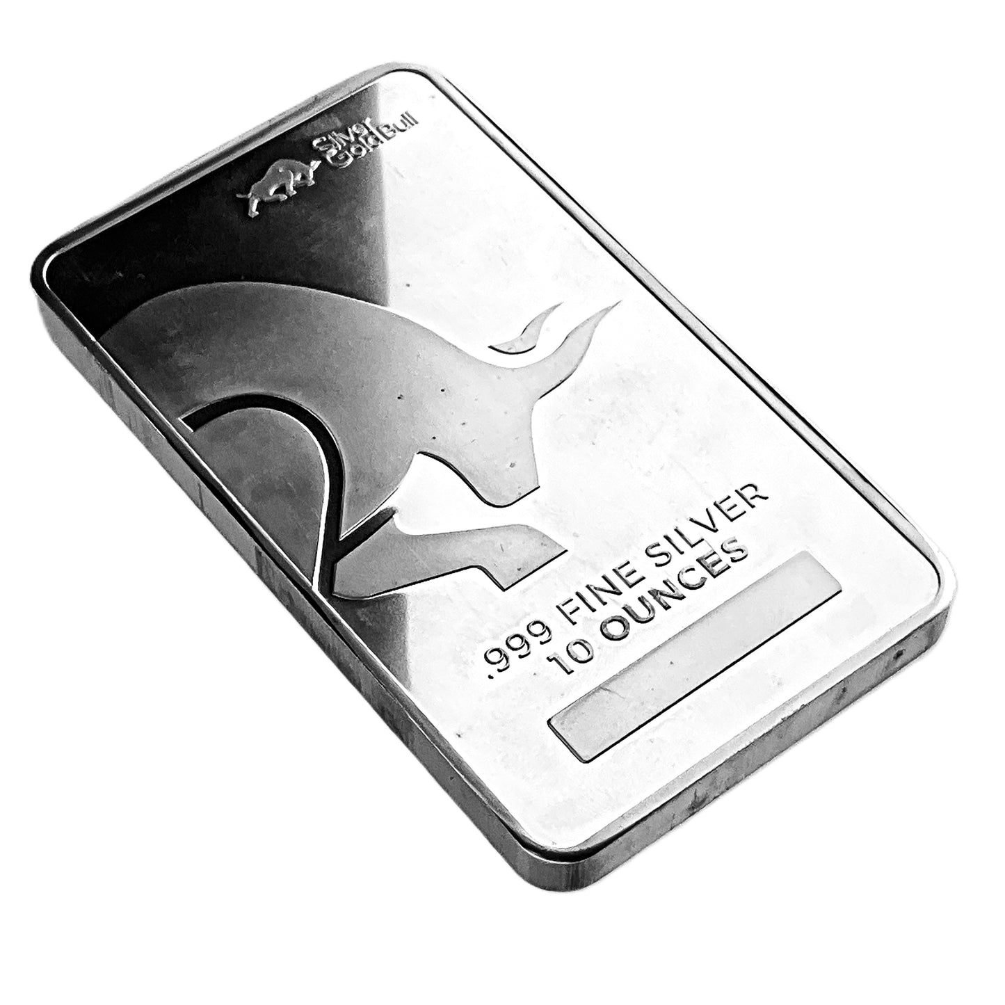 10 ozt Silver Gold Bull 999 Wealth Bar